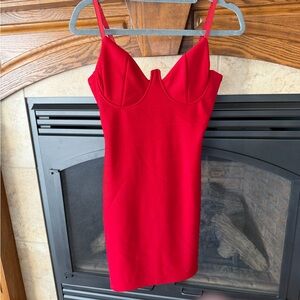 Elegant Red Women's Dress